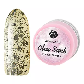 ADRICOCO, Гель для дизайна Glow Bomb №01