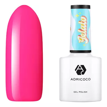 ADRICOCO, Гель-лак Gelato №03, Малиновый сироп
