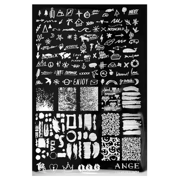 ANGE, Пластина для стемпинга №004 «Бунтарка»