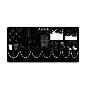 ANGE, Пластина для стемпинга №024, с демо-листом