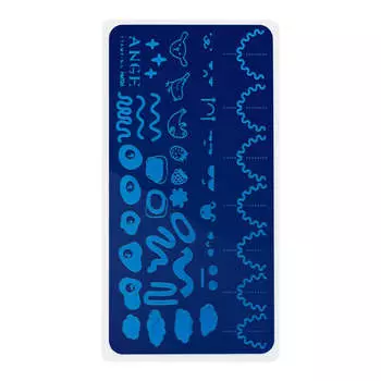 ANGE, Пластина для стемпинга, №026 с демо-листом