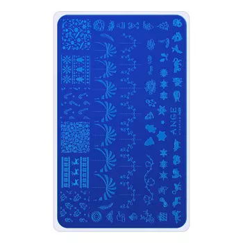 ANGE, Пластина для стемпинга №028, с демо-листом