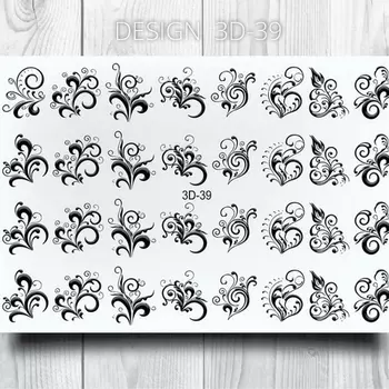 Anna Tkacheva, 3D-слайдер №39, черный «Вензель. Вензеля»