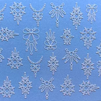 Anna Tkacheva, 3D-слайдер №60, белый «Фигуры. Подвески»