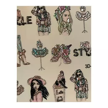 Anna Tkacheva, 3D-слайдер Crystal №542 «Девушки. Париж»