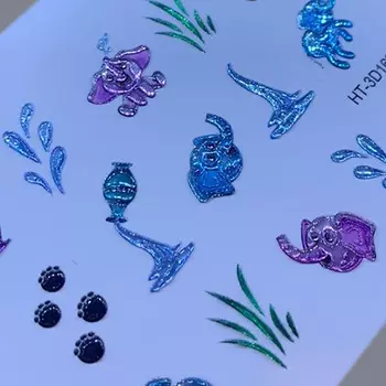 Anna Tkacheva, 3D-слайдер Crystal HT №162 «Слоны. Вода»