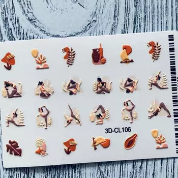 Anna Tkacheva, 3D-стикер CL №106 «Девушки. Йога»