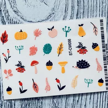 Anna Tkacheva, Стикер ST-CW №056 «Листья. Осень»