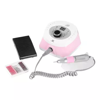 Аппарат для маникюра TNL, Машинка для маникюра и педикюра Iron Pro 40, розово-белая