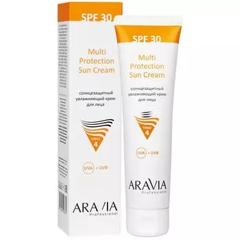 ARAVIA Professional, Солнцезащитный крем для лица Multi Protection SPF 30, 100 мл (УЦЕНКА)