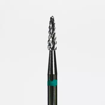 AWIX Professional, Фреза твердосплавная для левшей "Острый конус" D=2,3 мм , зеленая