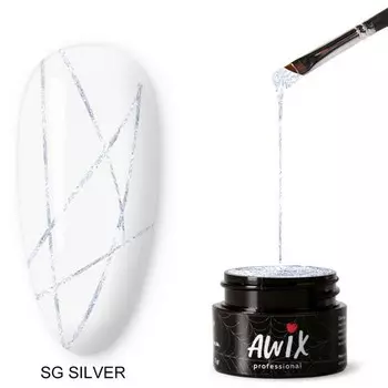 AWIX Professional, Паутинка Spider Gel Silver