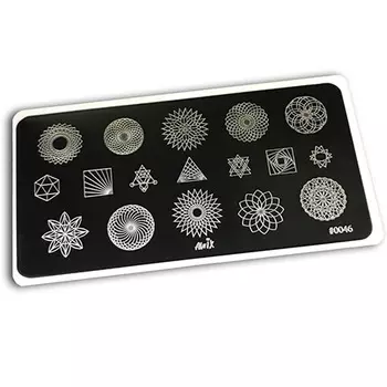 AWIX Professional, Пластина для стемпинга №0046