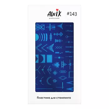 AWIX Professional, Пластина для стемпинга №0143