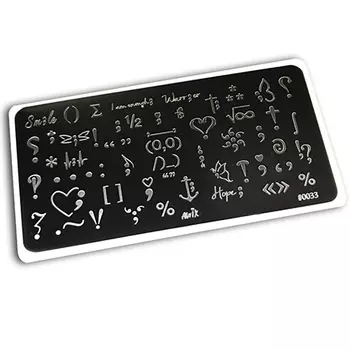 AWIX Professional, Пластина для стемпинга №033