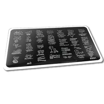 AWIX Professional, Пластина для стемпинга №091