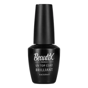 Beautix, Топ Brilliant без липкого слоя, Top Coat, 15 мл