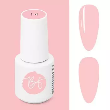 BEAUTY-FREE, Гель-лак №14, Розовый румянец