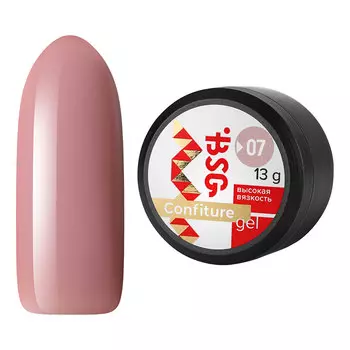 Bio Stretch Gel, Гель для наращивания Confiture №07, 13 г