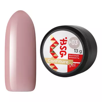 Bio Stretch Gel, Гель для наращивания Confiture №03, 13 г