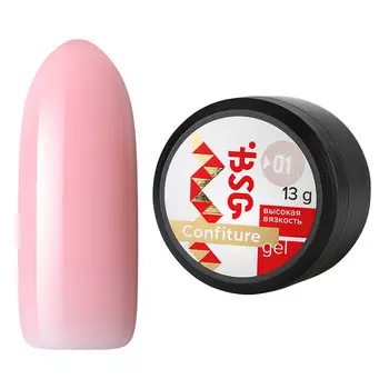 Bio Stretch Gel, Гель для наращивания Confiture №01, 13 г