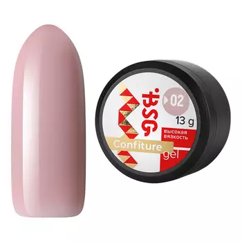 Bio Stretch Gel, Гель для наращивания Confiture №02, 13 г