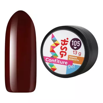 Bio Stretch Gel, Жёсткий гель для наращивания Confiture №105, 13 г