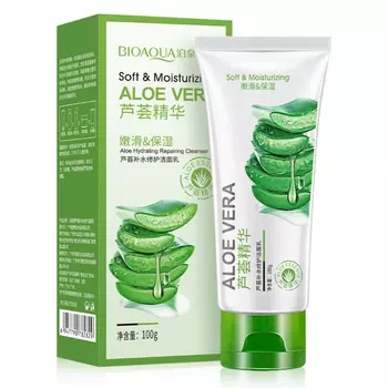 Bioaqua, Очищающая пенка для умывания с экстрактом Алоэ вера