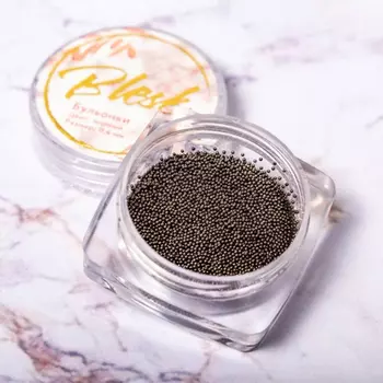 Blesk, Бульонки металлические черные, 0,4 мм