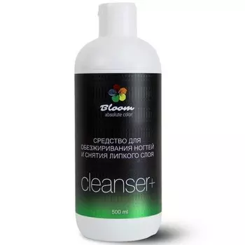 Bloom, Обезжириватель для ногтей Cleanser+, 500 мл