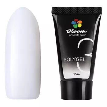 Bloom, Полигель №03 белый, 15 мл