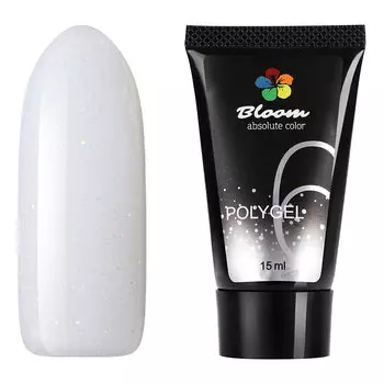 Bloom, Полигель №06 молочный с блестками, 15 мл