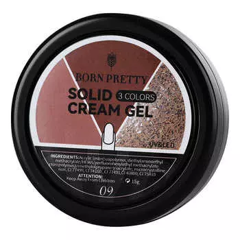 Born Pretty, Гель-лак 3 in1 Solid Cream Gel, 15 г