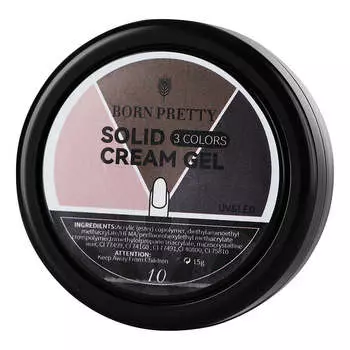 Born Pretty, Гель-лак 3 in1 Solid Cream Gel, 15 г