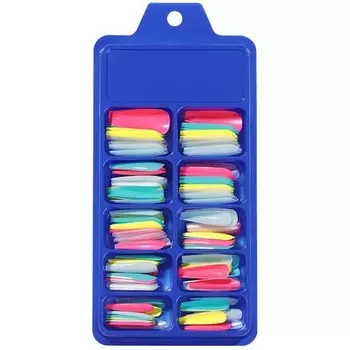 Born Pretty, Гелевые типсы Colorful №06, 100 шт.