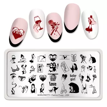 Born Pretty, Пластина для стемпинга Fashion power BP-L004