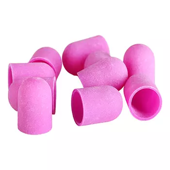 Чистовье, Колпачок-насадка, пластик, фиолетовый, 10 мм, 320 грит, 10 шт.