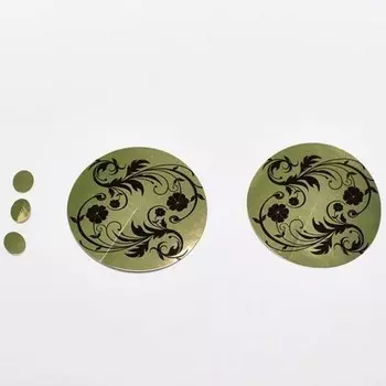 Чистовье, Стикини для солярия, золото, 50 пар/100шт.