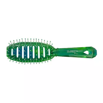 Clarette, Щетка для волос вентиляционная, изумрудная
