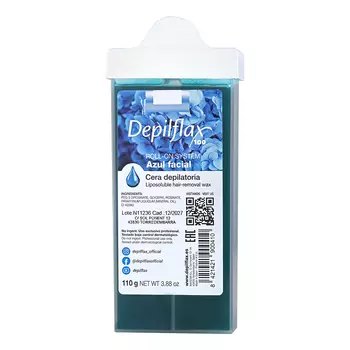 Depilflax, воск в картридже 110 г, узкий ролик, азулен