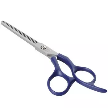 DEWAL, Парикмахерские ножницы 30 зубцов, 5,5", синие