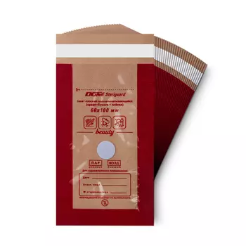 DGM Steriguard, Крафт-пакет комбинированный для стерилизации Beauty, 60х100 мм