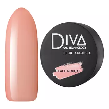 Diva Nail Technology, Трехфазный гель Builder Color, Peach Nougat
