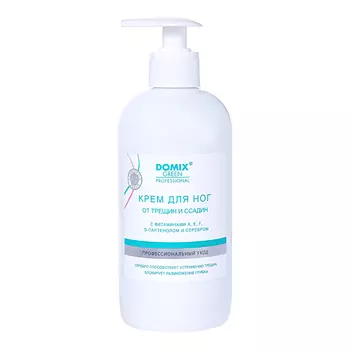 Domix, Крем для ног от трещин и ссадин с витаминами А, E, F, D-пантенолом и коллоидным серебром