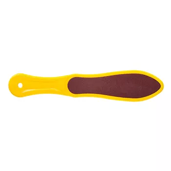 Domix, Терка педикюрная фасонная, желтая, 100/180