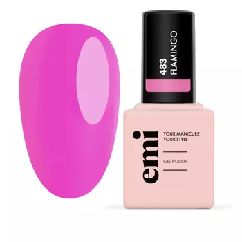 EMI, Гель-лак E.MiLac RV Фламинго №483, 9 мл