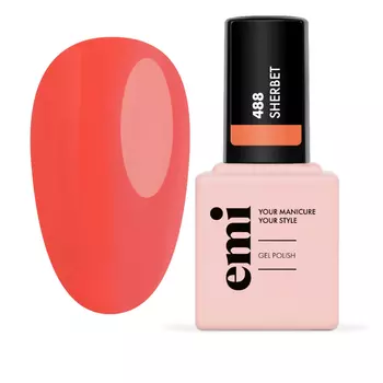 EMI, Гель-лак E.MiLac RV Щербет №488, 9 мл