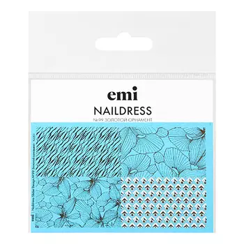 EMI, Слайдер-дизайн Naildress №99 «Золотой орнамент»