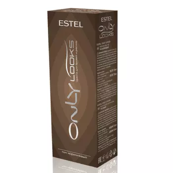 Estel, Краска для бровей и ресниц Only Looks, коричневая, 80 г