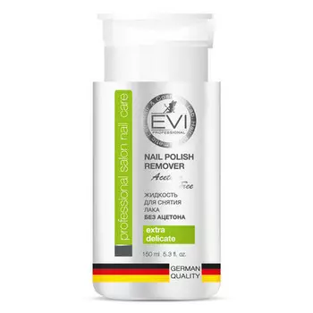 EVI professional, Жидкость без ацетона для снятия лака, с помпой, 150 мл
